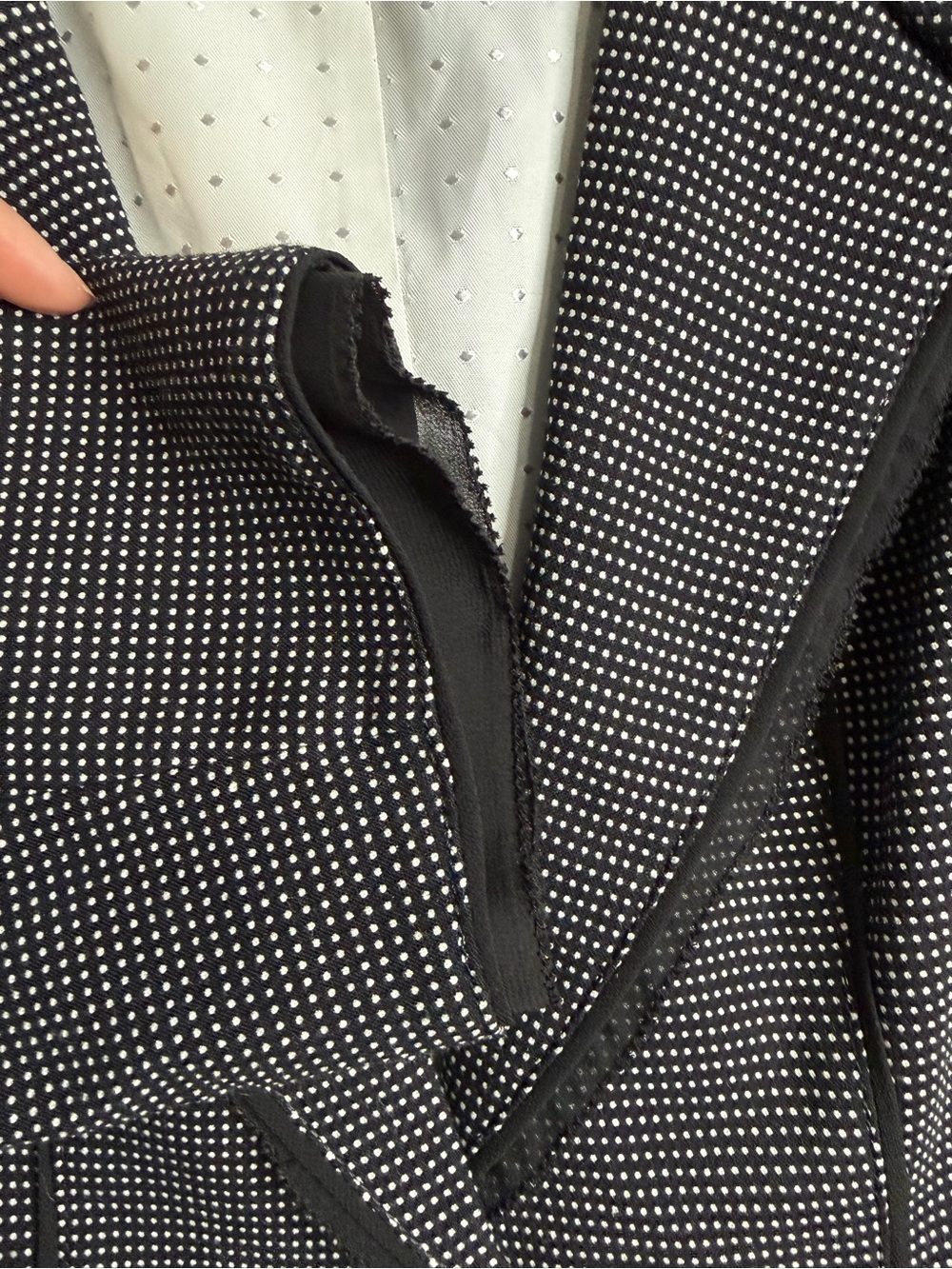 White House Black Market Peplum Blazer Jacket Size 8 Quiet Luxury Dark Academia - Picture 6 of 7